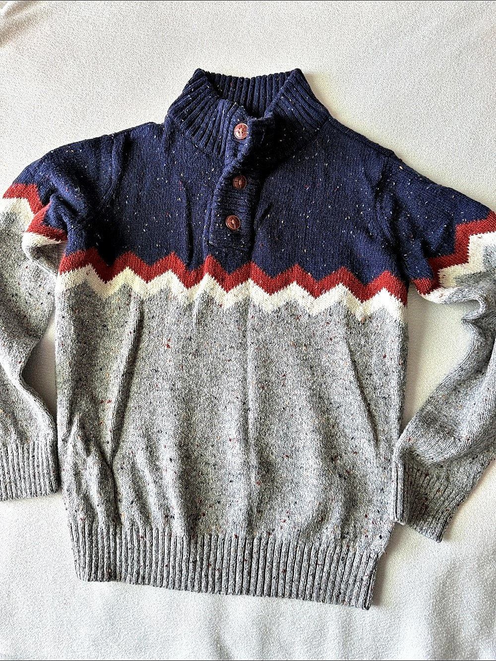 Gymboree Boys Size 6 Color Block Knit Sweater